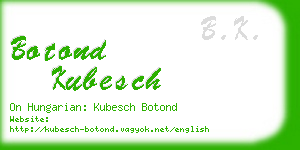 botond kubesch business card